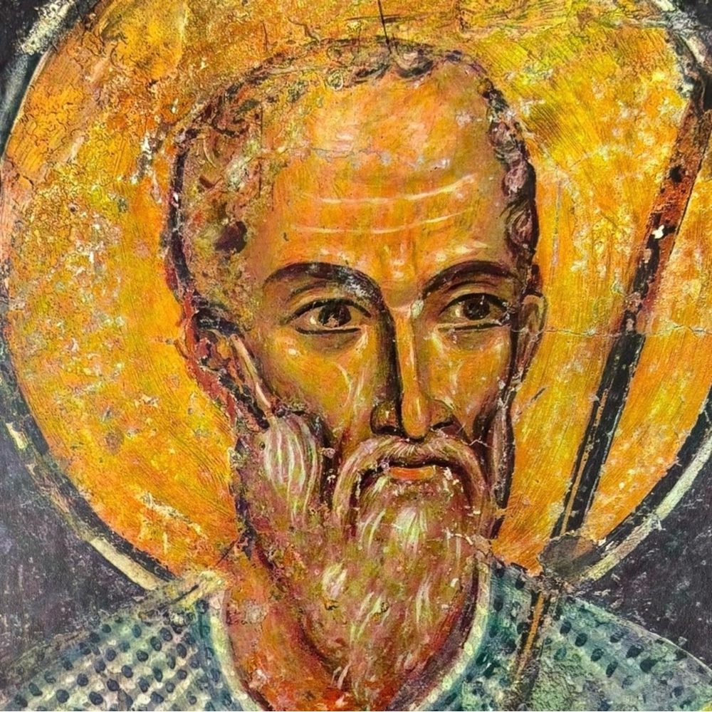 Holy Warrior. Original Vintage Fine Art 60’s Print Poster Medieval Bulgaria Wall